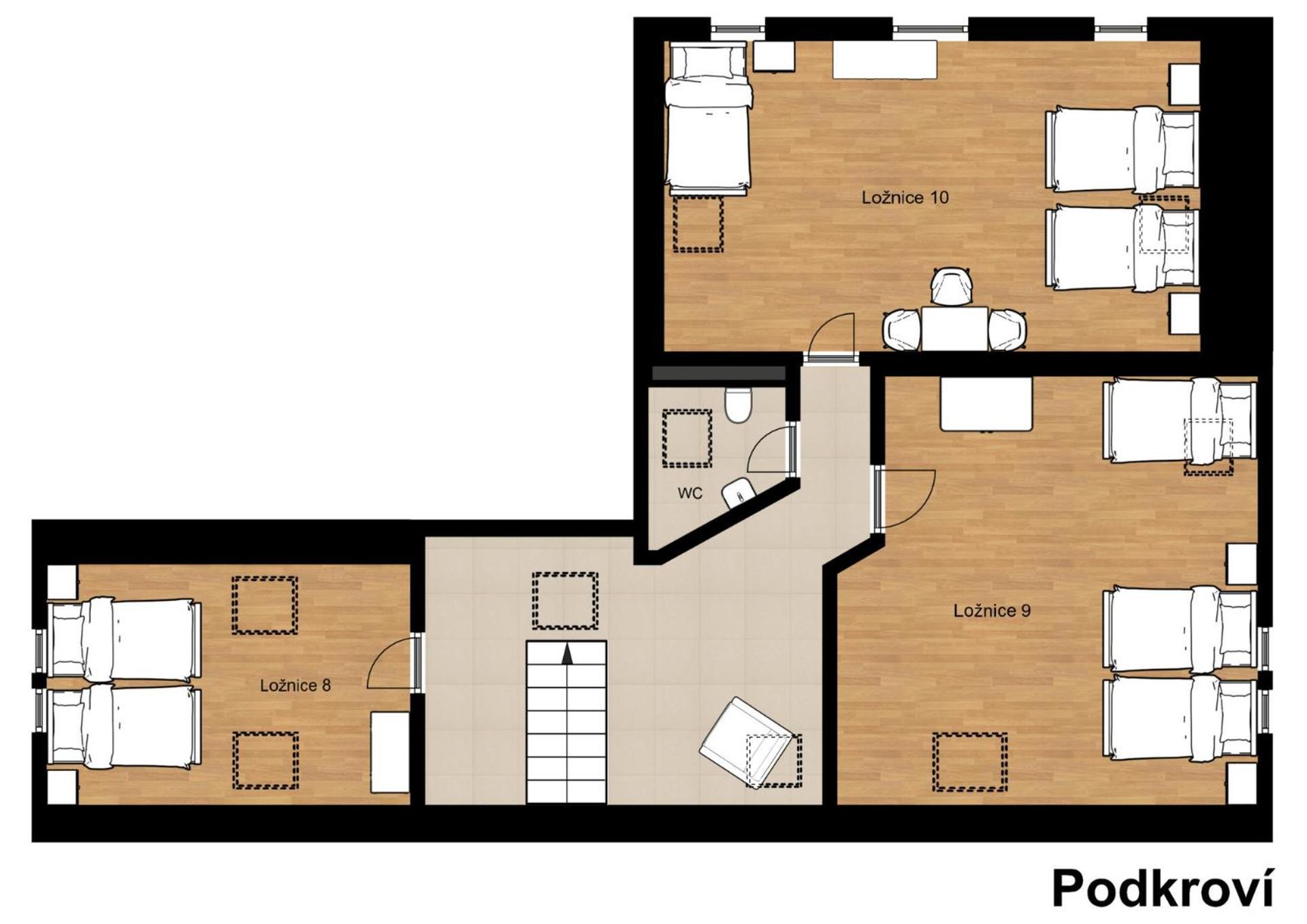 U Tri Cest Holiday home Krasna Lipa